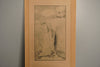 Heinrich Vogeler Print Etching Am Quell 1900 Beige Paper