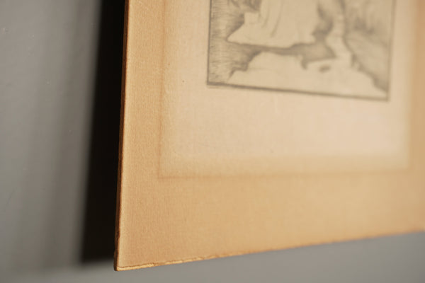 Heinrich Vogeler Print Etching Am Quell 1900 Beige Paper - Image 9