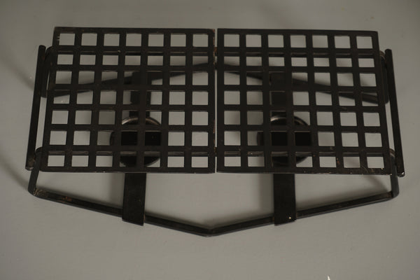 Vintage Metal Warming Stand 1960s Black - Image 3