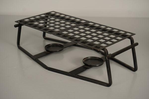 Vintage Metal Warming Stand 1960s Black - Image 9