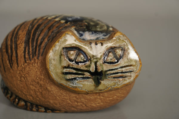 Lisa Larsson Lisa Larson Figurine Cat 1960s Brown Ceramic - Image 5