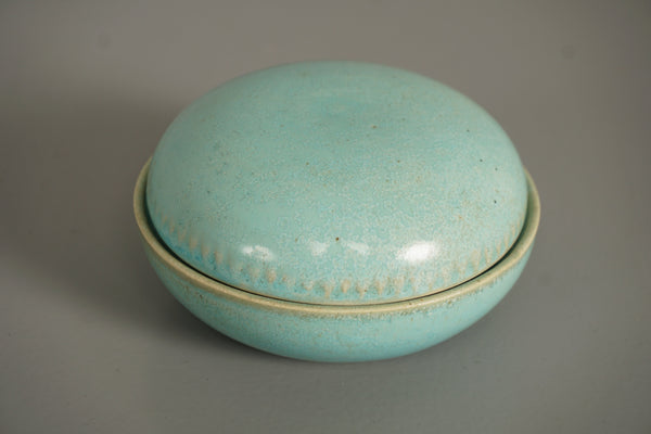 Vintage Ceramic Lidded Box 1980s Studio Pottery Art Pottery