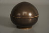 Vintage Lidded Ceramic Container Studio Pottery Art Pottery 1960s Dark Brown Gold - Image 4