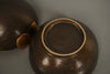 Vintage Lidded Ceramic Container Studio Pottery Art Pottery 1960s Dark Brown Gold - Image 7