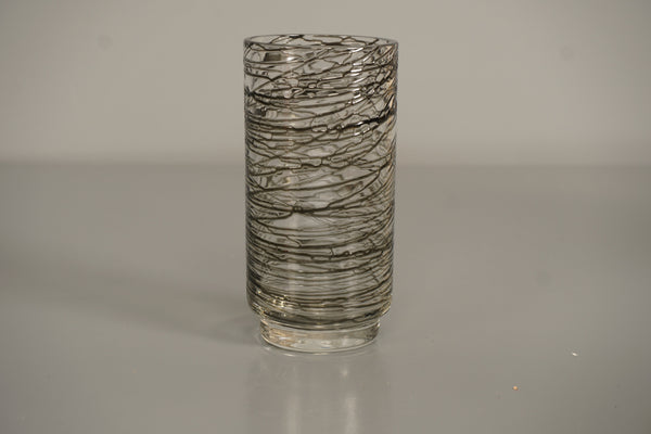 Gralglas Vintage Glass Vase Clear Glass 1960s Smoky Grey - Image 3