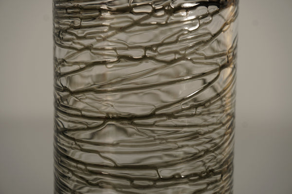 Gralglas Vintage Glass Vase Clear Glass 1960s Smoky Grey - Image 5