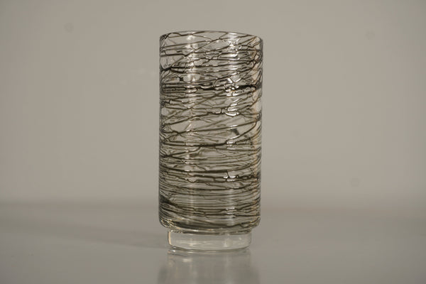 Gralglas Vintage Glass Vase Clear Glass 1960s Smoky Grey - Image 8