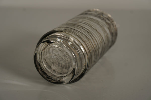 Gralglas Vintage Glass Vase Clear Glass 1960s Smoky Grey - Image 9