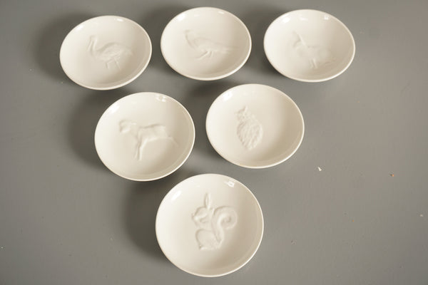 KPM Germany Berlin Decorative Plate Set 1970s White Ceramic - Image 2
