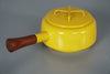 IHQ Dansk Designs France Saucepan Copenhague 1960s Yellow Enamel Teak - Image 4
