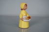 Elsi Bourelius for Jie Gantofta Sweden Figurine Girl 1960s Yellow Ceramic