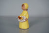 Elsi Bourelius for Jie Gantofta Sweden Figurine Girl 1960s Yellow Ceramic - Image 3
