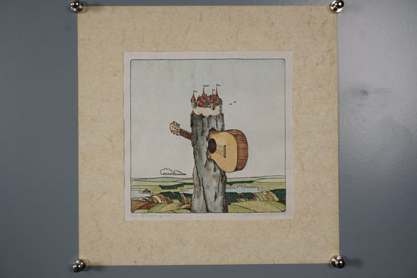 Wienand Art Print "Der Gitarrenspieler" 1999 Vintage Print Signed - Image 9