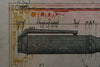 Leslie G. Hunt Print Vintage Etching Pen 1980s Blue Paper - Image 6
