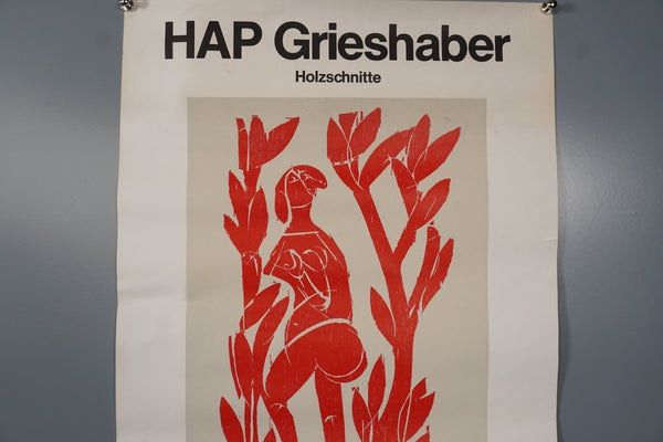 HAP Grieshaber Vintage Exhibition Poster Art Print Dortmund 1981 - Image 3