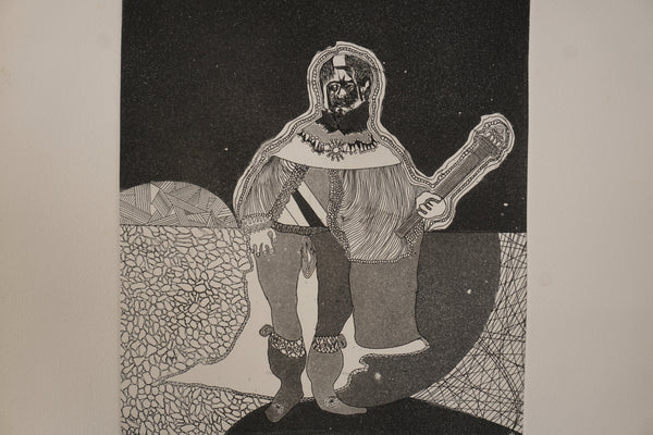 Günter Drebusch Art Print Etching 1967 Black and White - Image 3