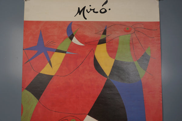 Vintage Exhibition Poster Miro Kunsthalle Düsseldorf 1987 - Image 4