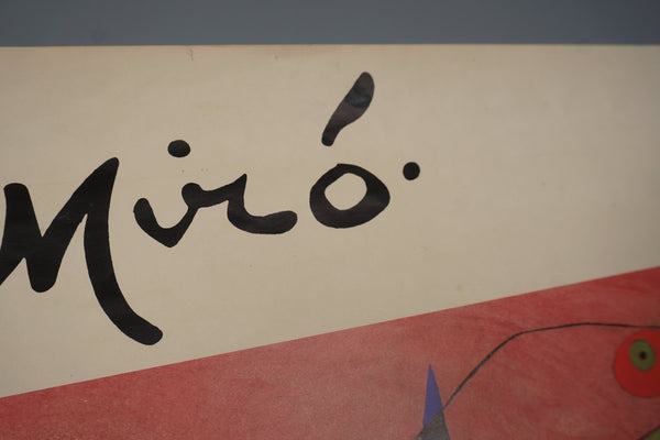 Vintage Exhibition Poster Miro Kunsthalle Düsseldorf 1987 - Image 9