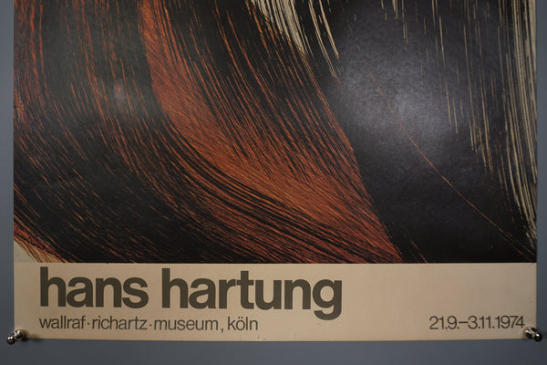 Hans Hartung Vintage Exhibition Poster Cologne 1974 - Image 6