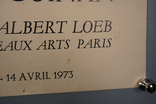 Vintage Exhibition Poster Robert Guinan Galerie Albert Loeb Paris 1973 - Image 8