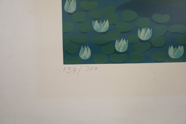 Jan Balet Art Print Vintage Art Print 70s Teal Blue Paper - Image 5