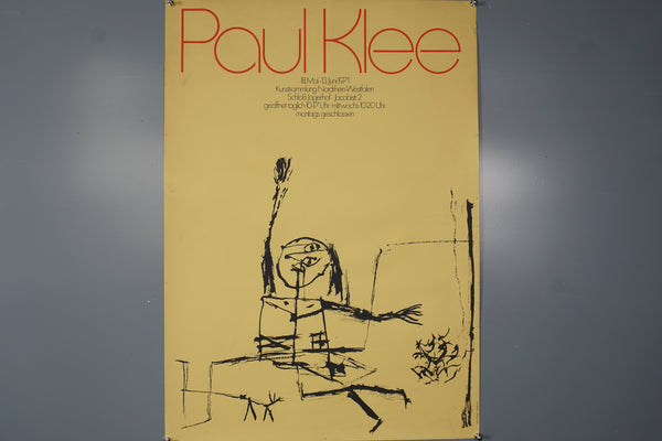Paul Klee Vintage Exhibition Poster Schloß Jägerhof 1971