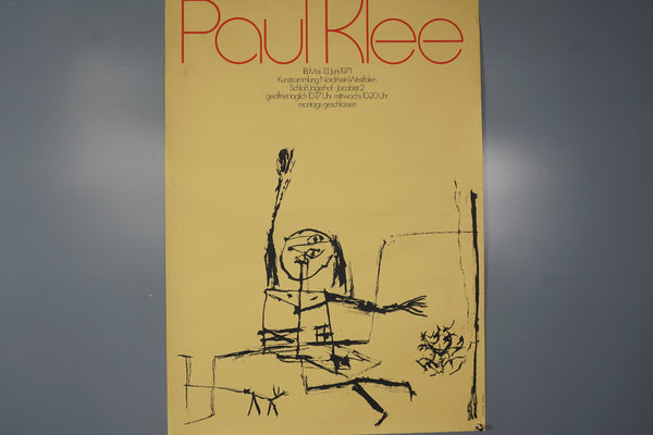 Paul Klee Vintage Exhibition Poster Schloß Jägerhof 1971 - Image 8