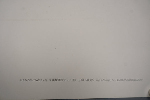 Pablo Picasso Art Print Grand Profil Spadem Paris 1986 - Image 4