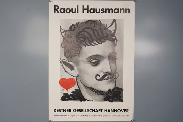 Raoul Hausmann Poster Vintage Exhibition Poster Hannover 1981