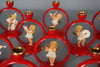 Vintage Bakelite Candle Holder Angel Orchestra 1950s Red Brass - Image 4