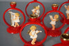 Vintage Bakelite Candle Holder Angel Orchestra 1950s Red Brass - Image 5