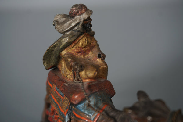 Franz Xaver Bergmann Bronze Figurine Rider with Camel 1900 - Image 8