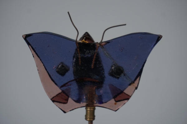 Glas Prader Bolzano Ornament Butterfly 1960s Blue Glass - Image 6