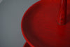 Vintage Tiered Stand Pine Scandinavian Sweden 1960s Red - Image 8