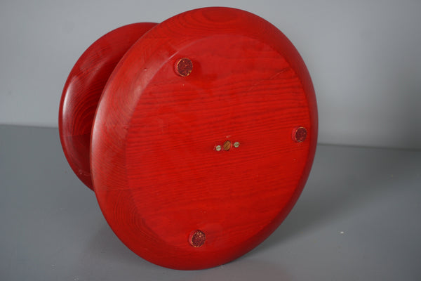 Vintage Tiered Stand Pine Scandinavian Sweden 1960s Red - Image 9