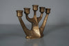 Harjes Vintage Bronze Candelabra 1960s Brutalist Candleholder - Image 2