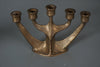 Harjes Vintage Bronze Candelabra 1960s Brutalist Candleholder - Image 9