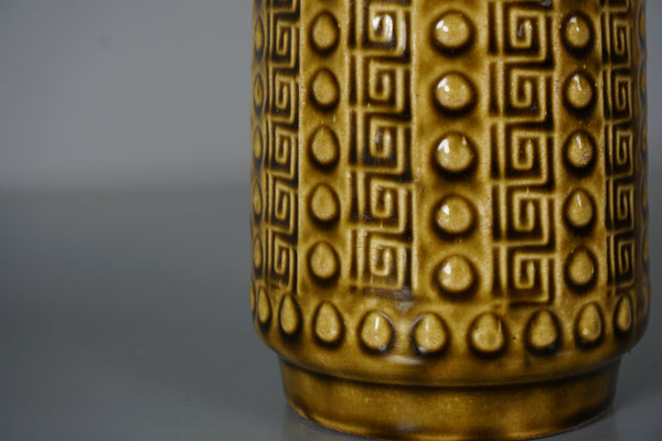 Scheurich Vase 645-10 1960s Olive Green Ceramic - Image 6