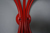 Vintage Metal Coat Rack Hanger 1960s Space Age Red - Image 9