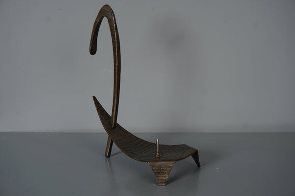 Wrought Iron Candle Holder Brutalist 1960s Iron - Image 2