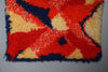 Vintage High Pile Wall Rug Wall Hanging 1960s Abstract Wall Art Mid Century Carpet - Image 6