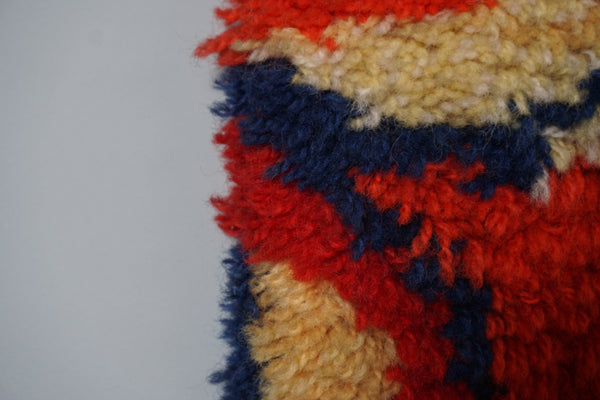 Vintage High Pile Wall Rug Wall Hanging 1960s Abstract Wall Art Mid Century Carpet - Image 7