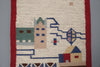 Polish Vintage Wall Rug Tapestry Kelim 1960s Mid Century - Image 4