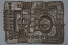 Ingrid Fechner Wall Plaque Ceramic 1960s Brown Copper Mid Century