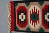 Vintage Wall Hanging Tapestry Rug Röllakan Sweden Kilim 1960s Red Green Wool - Image 3