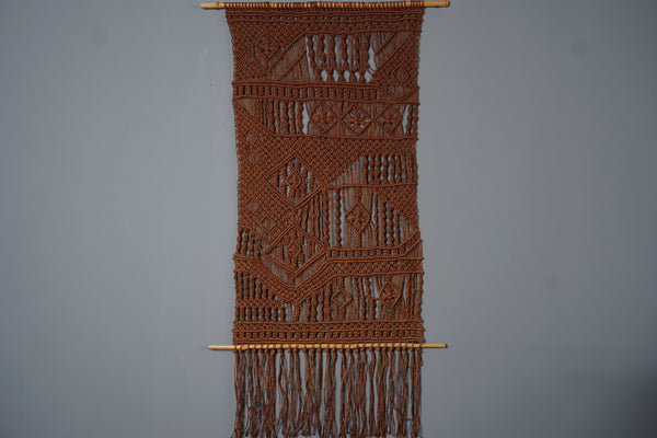 Large Vintage Macramé Wall Hanging 1970s Handmade