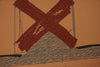 Christiaan Paul Damste Poster Galerie Niepel 80s Orange Paper - Image 8