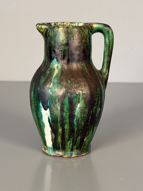 Vintage Handle Vase Pitcher Jug 1960s Fat Lava WGP - Image 3