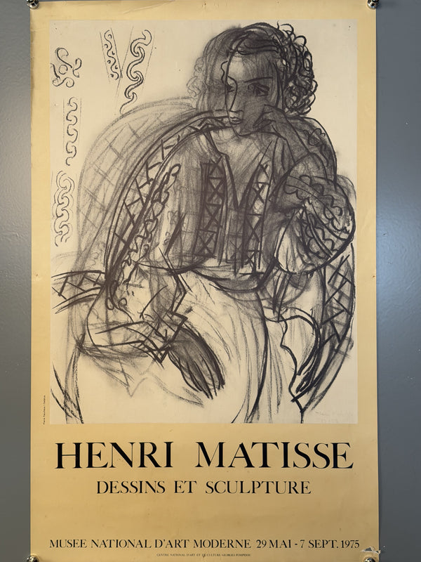 Henri Matisse Poster Vintage Art Print Exhibition Poster Paris 1973