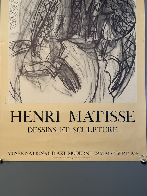 Henri Matisse Poster Vintage Art Print Exhibition Poster Paris 1973 - Image 2